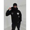 Samuray Ninja Çift Kapşonlu ZIP Fermuarlı Kanguru Çepli Tam Fermuarlı Hoodie ön ve Arka Baskılı Maske Detaylı Swetshirt - Siyah Samuray Ninja Çift Kapşonlu ZIP Fermuarlı Kanguru Çepli Tam Fermuarlı Hoodie ön ve Arka Baskılı Maske Detaylı Swetshirt - Siyah