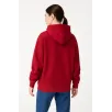 Samuray Ninja Çift Kapüşonlu Kadın Hoodie Oversize Kanguru Cepli, Bahar & Kışlık Fermuarlı Sweatshirt- Kırmızı