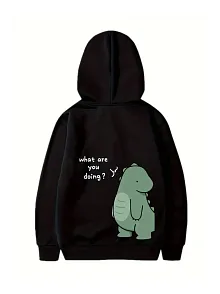 Sevgililer Günü Özel Unisex Kapüşonlu Baskılı Oversize Sweatshirt - Siyah