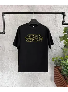 Star Wars Baskılı Çocuk T-shirt - Siyah