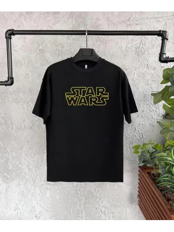 Star Wars Baskılı Çocuk T-Shirt - Siyah Star Wars Baskılı Çocuk T-Shirt - Siyah
