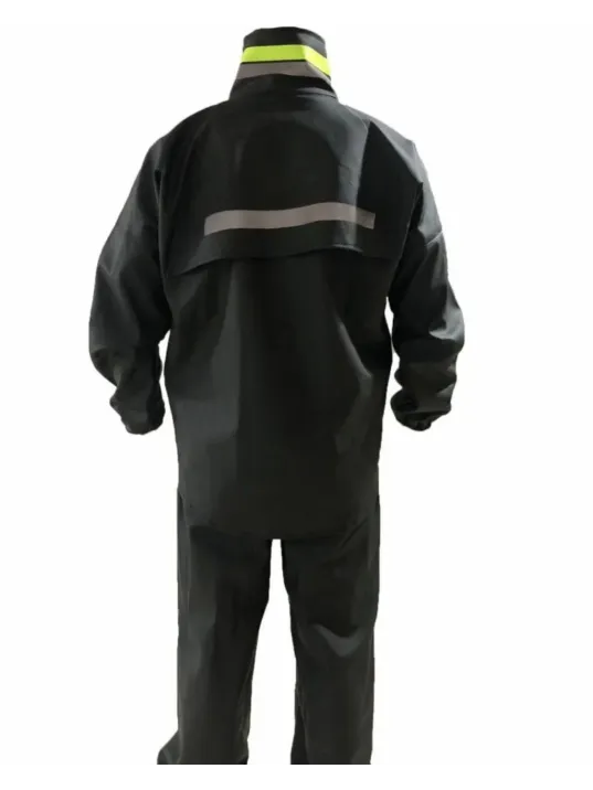 Tam Kalıp Motorcu Kurye Su Gecirmez Yağmurluk Takım - Siyah