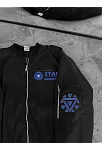 Stark Industries Siyah Bomber Mont – Fermuarlı, Cepli, Uzun Kollu, Kapitone Astarlı, Bahar Ve Kış Mevsimi Rahat Unisex Ceket - Siyah