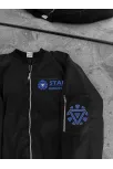 Stark Industries Siyah Bomber Mont – Fermuarlı, Cepli, Uzun Kollu, Kapitone Astarlı, Bahar Ve Kış Mevsimi Rahat Unisex Ceket - Siyah