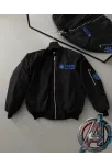 Stark Industries Siyah Bomber Mont – Fermuarlı, Cepli, Uzun Kollu, Kapitone Astarlı, Bahar Ve Kış Mevsimi Rahat Unisex Ceket - Siyah