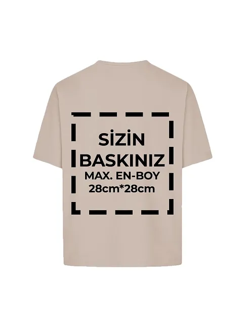 Tişört Tasarla 24/1 Kumaş - Bej