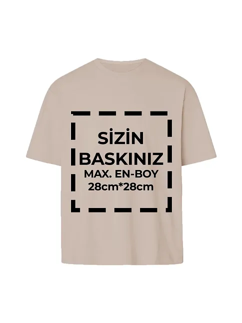 Tişört Tasarla 24/1 Kumaş - Bej