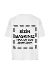 Tişört Tasarla 24/1 Kumaş - Beyaz