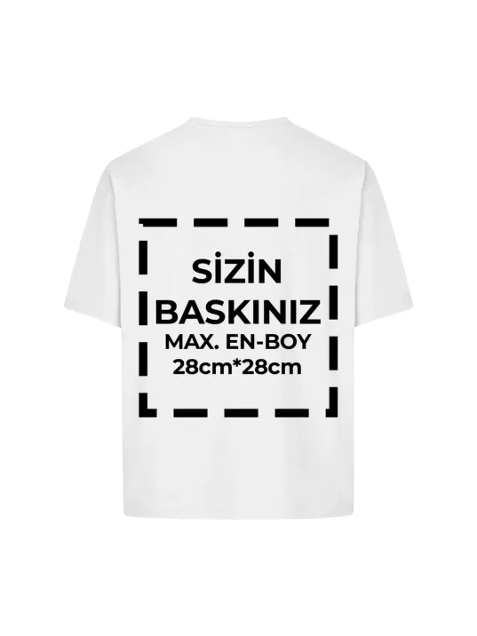 Tişört Tasarla 24/1 Kumaş - Beyaz
