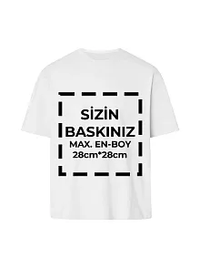 Tişört Tasarla 24/1 Kumaş - Beyaz