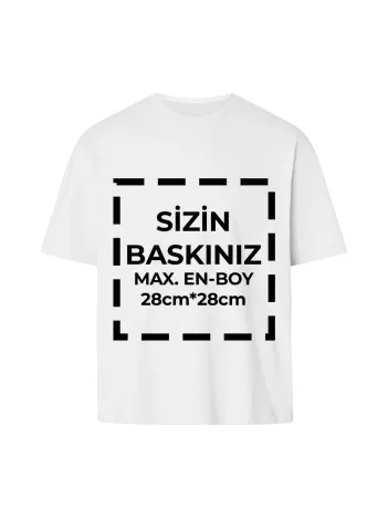 Tişört Tasarla 24/1 Kumaş - Beyaz