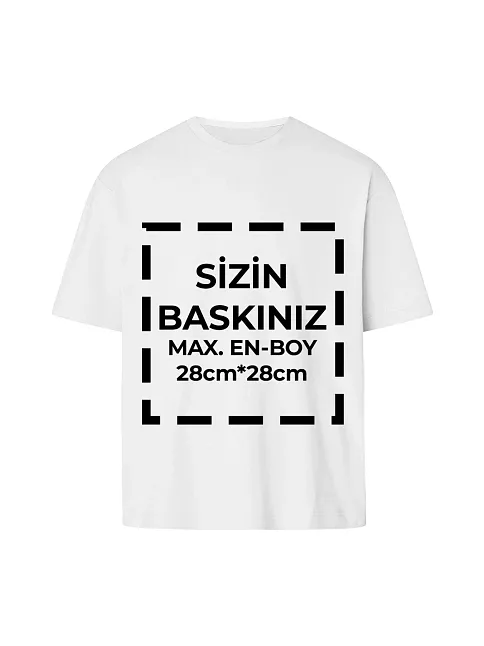 Tişört Tasarla 24/1 Kumaş - Beyaz