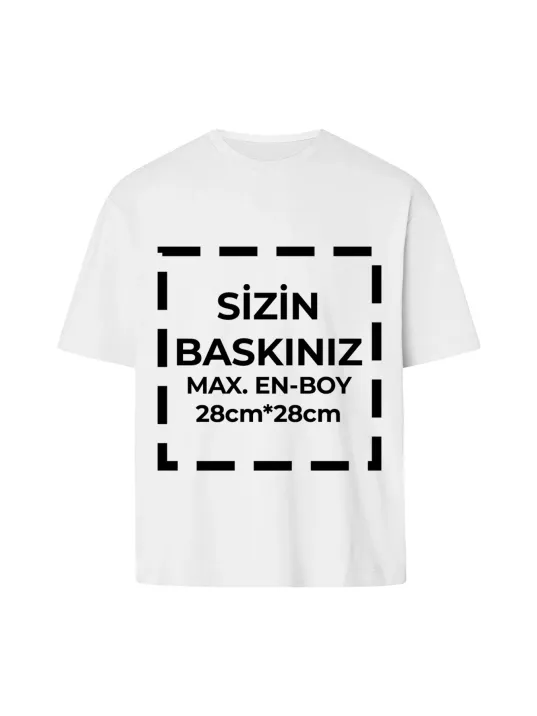Tişört Tasarla 24/1 Kumaş - Beyaz