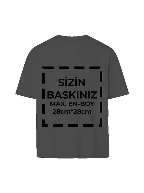 Tişört Tasarla 24/1 Kumaş - Füme