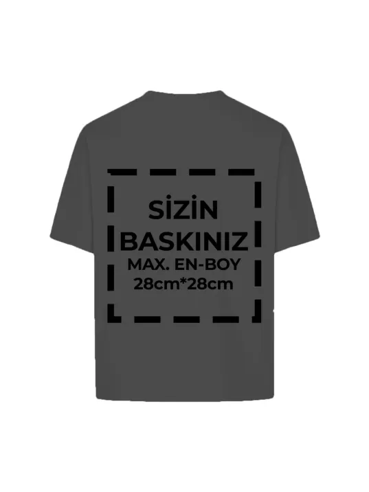 Tişört Tasarla 24/1 Kumaş - Füme