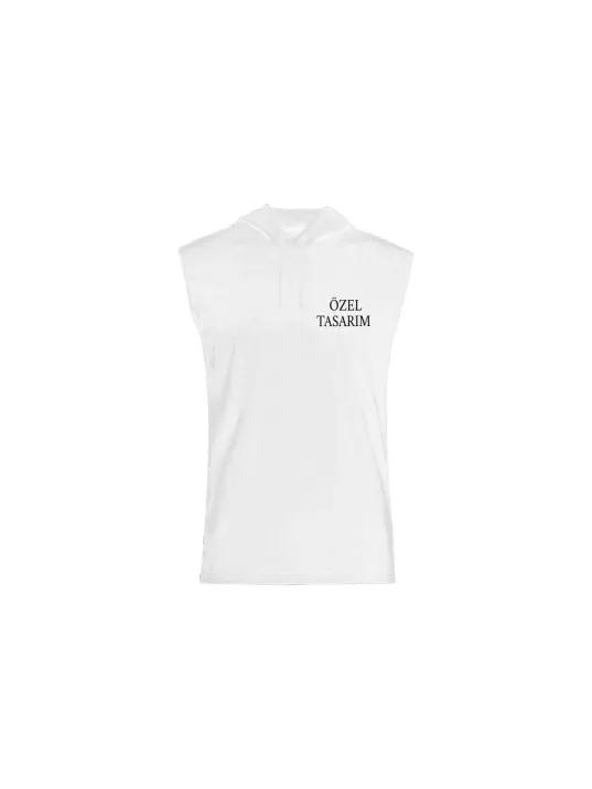 Tişört Tasarla Kapüşonlu Sıfır Kol Tişört