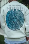 Üç İplik Bisiklet Yaka Baskılı Sweatshirt - Beyaz Üç İplik Bisiklet Yaka Baskılı Sweatshirt - Beyaz