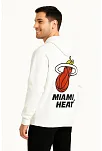 Erkek Kapşonlu Sweatshirt – Üç İplik Şardonlu Kumaş, Oversize Fit, Ön & Arka Baskılı, Kanguru Cepli, Kışlık Rahat Hoodie - Beyaz