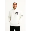 Erkek Kapşonlu Sweatshirt – Üç İplik Şardonlu Kumaş, Oversize Fit, Ön & Arka Baskılı, Kanguru Cepli, Kışlık Rahat Hoodie - Beyaz Erkek Kapşonlu Sweatshirt – Üç İplik Şardonlu Kumaş, Oversize Fit, Ön & Arka Baskılı, Kanguru Cepli, Kışlık Rahat Hoodie - Beyaz