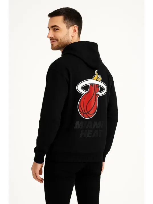 Erkek Kapşonlu Sweatshirt – Üç İplik Şardonlu Kumaş, Oversize Fit, Ön & Arka Baskılı, Kanguru Cepli, Kışlık Rahat Hoodie - Siyah Erkek Kapşonlu Sweatshirt – Üç İplik Şardonlu Kumaş, Oversize Fit, Ön & Arka Baskılı, Kanguru Cepli, Kışlık Rahat Hoodie - Siyah