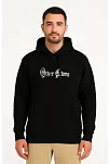 Erkek Kapşonlu Sweatshirt – Oversize Üç İplik Şardonlu Hoodie, “other Lives” Ön & Arka Baskılı, Kanguru Cepli, Kışlık Rahat Günlük Stil - Siyah