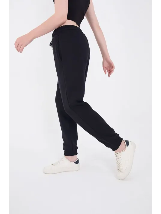 Üç İplik Lastikli Baskılı Eşofman Pantolon - Lacivert Üç İplik Lastikli Baskılı Eşofman Pantolon - Lacivert