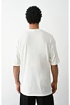 Erkek Düz Basic Bisiklet Yaka Kısa Kol  T-shirt - Beyaz