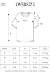 Unisex Basic Bisiklet Yaka Oversize T-shirt - Mavi