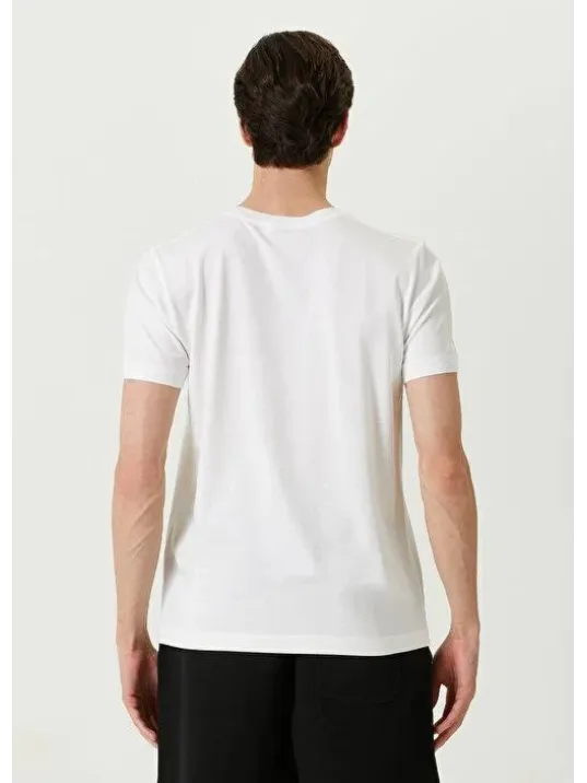 Unisex Basic Bisiklet Yaka Regular T-Shirt - Beyaz Unisex Basic Bisiklet Yaka Regular T-Shirt - Beyaz