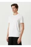 Unisex Basic Bisiklet Yaka Regular T-shirt - Beyaz