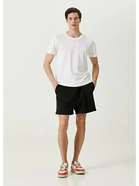 Unisex Basic Bisiklet Yaka Regular T-shirt - Beyaz