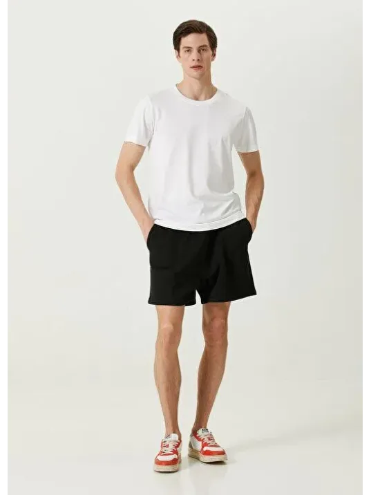 Unisex Basic Bisiklet Yaka Regular T-Shirt - Beyaz Unisex Basic Bisiklet Yaka Regular T-Shirt - Beyaz