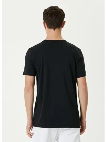 Unisex Basic Bisiklet Yaka Regular T-Shirt - Siyah