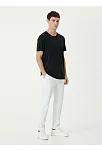 Unisex Basic Bisiklet Yaka Regular T-shirt - Siyah