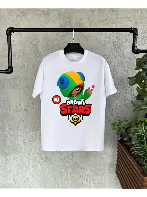 Unisex Baskılı Kısa Kol Çocuk T-shirt - Beyaz