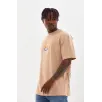 Unisex Baskılı Oversize T-Shirt - Bej Unisex Baskılı Oversize T-Shirt - Bej