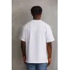 Unisex Baskılı Oversize T-Shirt - Beyaz Unisex Baskılı Oversize T-Shirt - Beyaz
