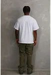 Unisex Baskılı Oversize T-shirt - Beyaz