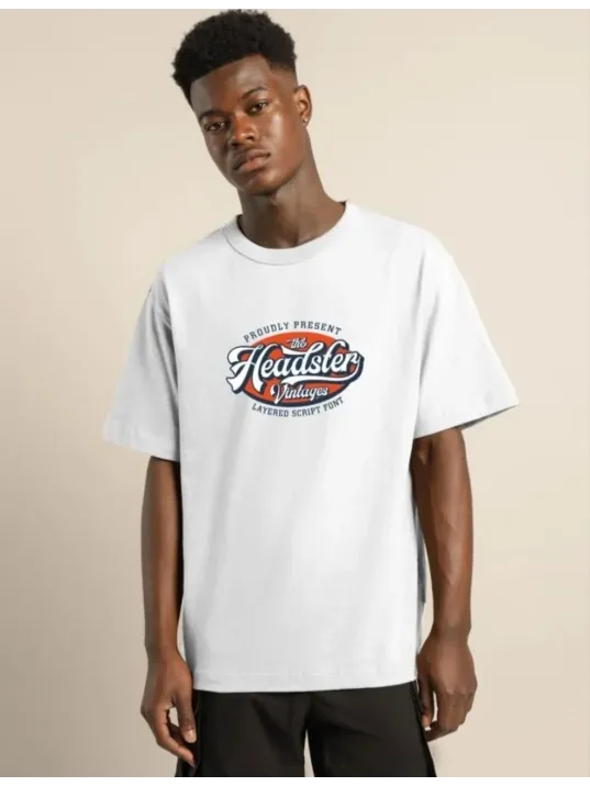 Unisex Baskılı Oversize T-Shirt - Beyaz Unisex Baskılı Oversize T-Shirt - Beyaz