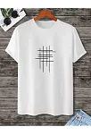 Unisex Baskılı Oversize T-shirt - Beyaz