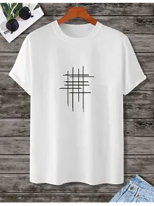 Unisex Baskılı Oversize T-shirt - Beyaz