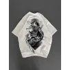 Unisex Baskılı Oversize T-Shirt - Beyaz Unisex Baskılı Oversize T-Shirt - Beyaz