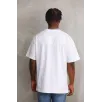 Unisex Baskılı Oversize T-Shirt - Beyaz Unisex Baskılı Oversize T-Shirt - Beyaz