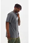 Unisex Baskılı Oversize T-shirt - Füme