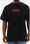 Unisex Baskılı Oversize T-shirt - Siyah