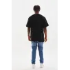 Unisex Baskılı Oversize T-Shirt - Siyah Unisex Baskılı Oversize T-Shirt - Siyah