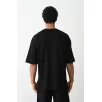 Unisex Baskılı Oversize T-Shirt - Siyah Unisex Baskılı Oversize T-Shirt - Siyah