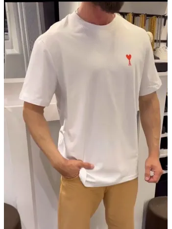 Unisex Bisiklet Yaka Baskılı Oversize T-Shirt - Beyaz Unisex Bisiklet Yaka Baskılı Oversize T-Shirt - Beyaz