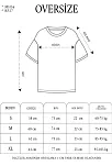 Unisex Bisiklet Yaka Baskılı Oversize T-shirt - Beyaz