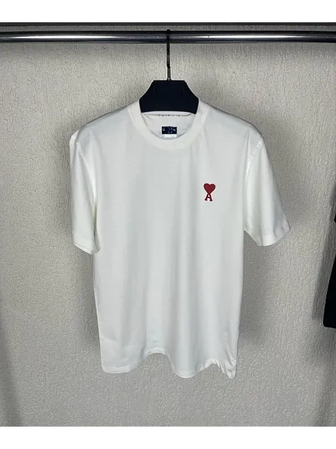 Unisex Bisiklet Yaka Baskılı Oversize T-shirt - Beyaz
